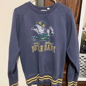 Vintage Notre Dame Navy Blue Sweater